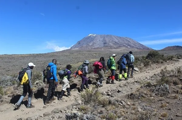Shira Plateau on Kilimanjaro — vast moorland with mountain views