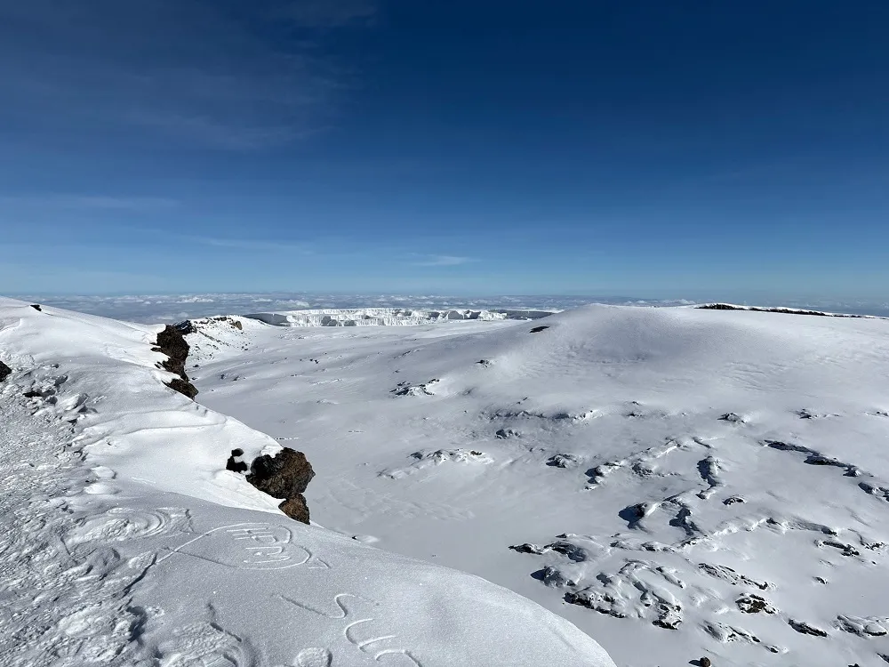 Mount Kilimanjaro above the Tanzania savanna