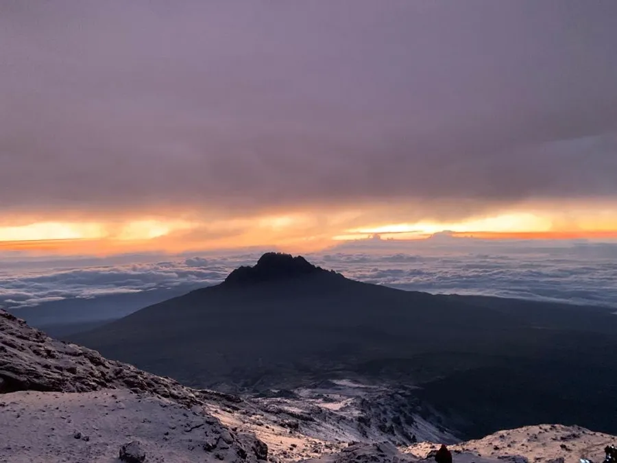 Kilimanjaro remote northern wilderness — vast empty moorland under summit cone
