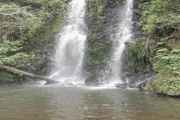 Marangu waterfall and village Moshi Tanzania