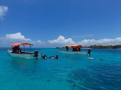 Zanzibar turquoise ocean beach